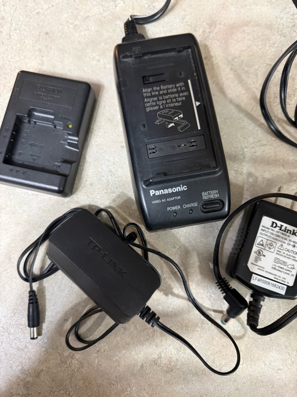 Assorted chargers.